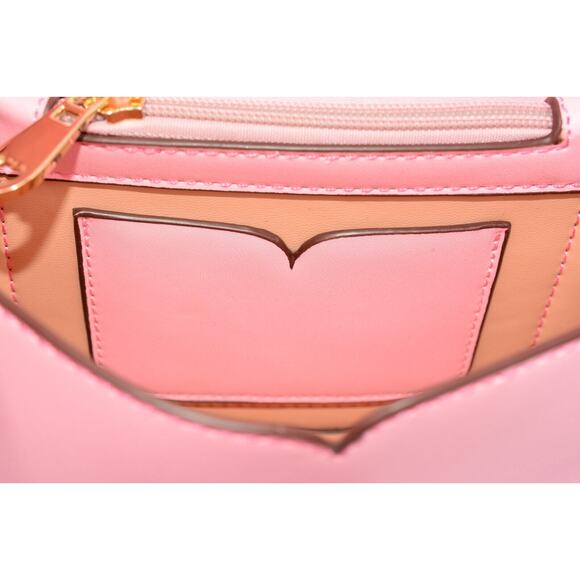 Kate Spade NY Nicola Twistlock Small Flap Shoulder Bag Rococo Pink Heart RARE - Picture 9 of 12